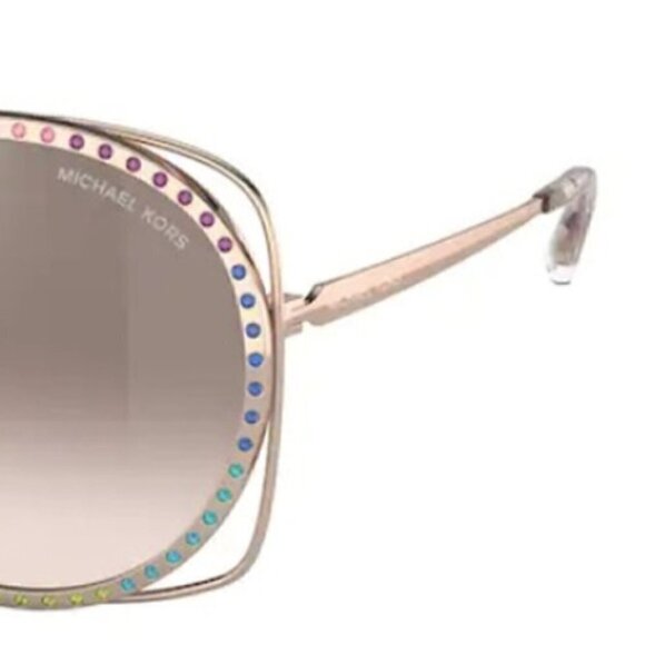 Michael Kors Rialto 1118B Sunglasses, Rainbow, Rose Gold, New with Case main image 7